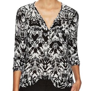 PARKER Black Marissa Blouse With Pockets #258